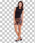 PNG Full-length portrait of a beautiful young woman 