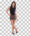 PNG Full-length portrait of a beautiful young woman 