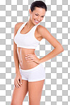 PNG Studio shot of a fit young woman 