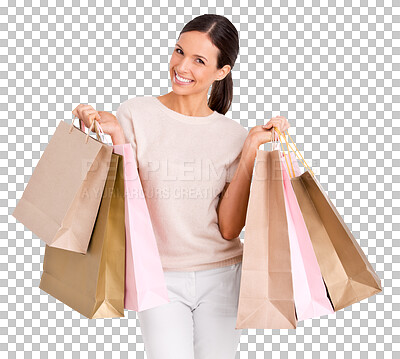 Happy Woman Buying Clothes Mall Smiling Attractive Young Woman