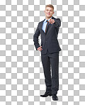 PNG A young businessman pointing at you while 