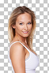 PNG of Portrait of a beautiful blond woman 