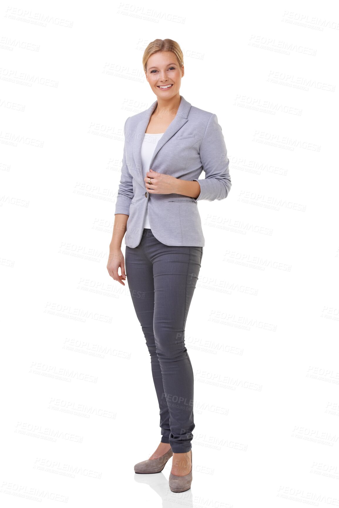 Buy stock photo Lawyer, happy and portrait of business woman isolated on a transparent png background. Confidence, employee and female professional smile, attorney or person from Switzerland with success mindset