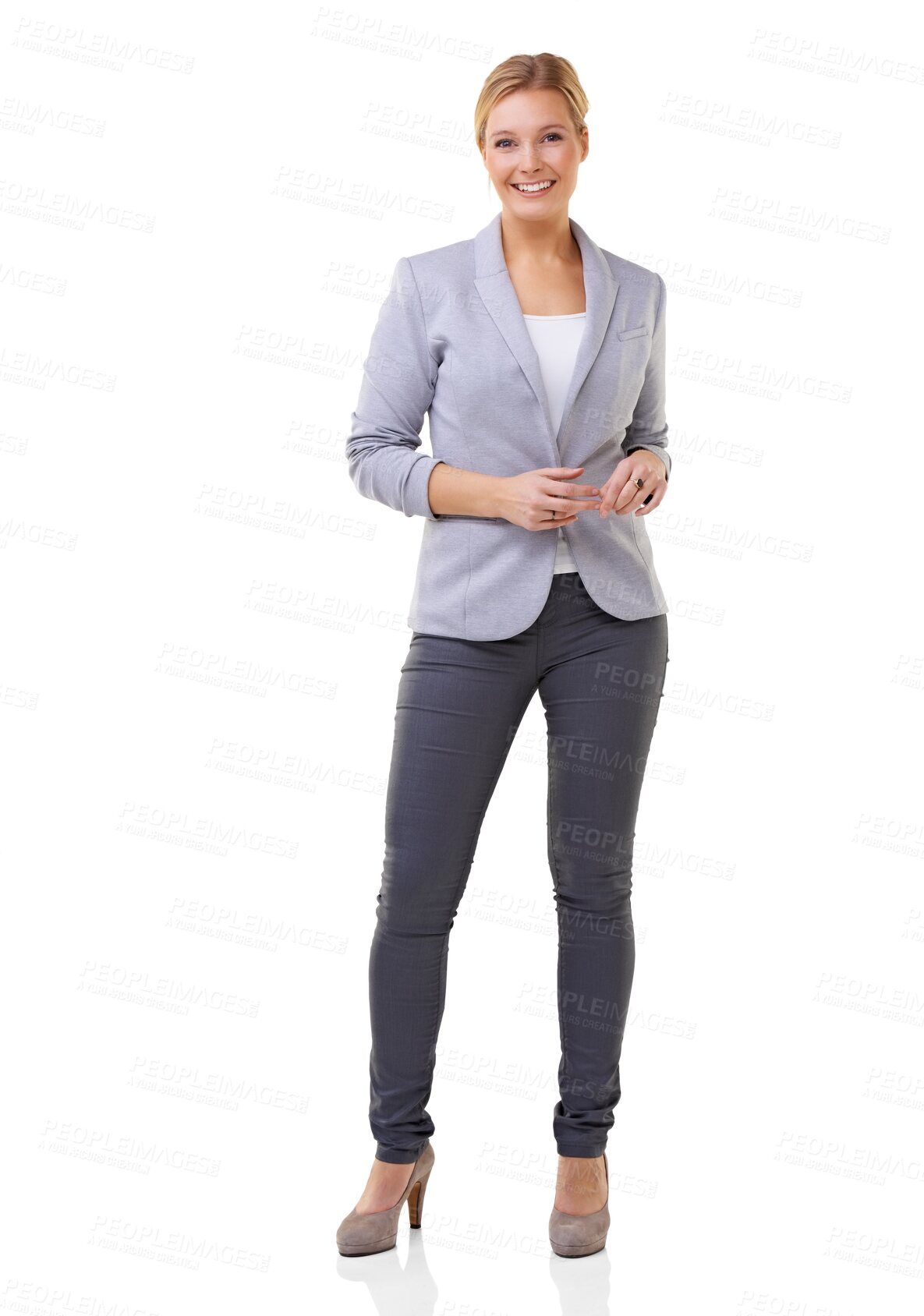 Buy stock photo Portrait, lawyer and smile of business woman isolated on a transparent png background. Confidence, employee and happy female professional, attorney or person from Switzerland with success mindset