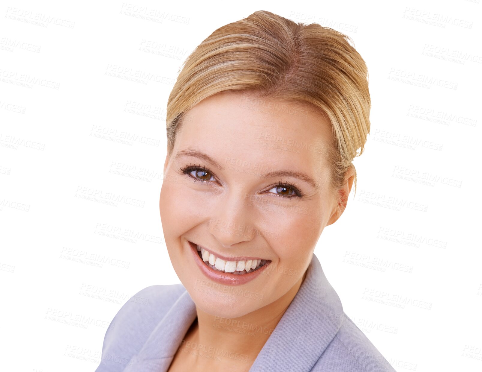 Buy stock photo Woman, portrait or smile of business worker, corporate professional or work in Australia on isolated, transparent or PNG background. Businesswoman, happy and face of female employee with career pride