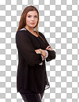 PNG of Studio portrait of an attractive brunette 