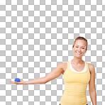 PNG Cropped view of a woman squeezing a stress ball 