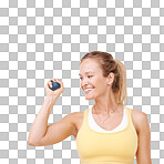 PNG Cropped view of a woman squeezing a stress ball 