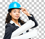 PNG of a young african businesswoman working in construction 