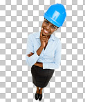 PNG of Studio shot of a young building contractor posing 