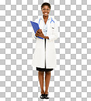 PNG Studio shot of a confident young doctor posing 