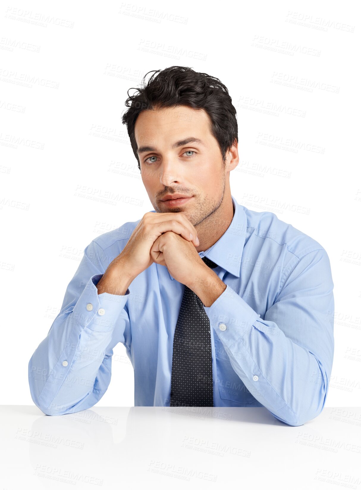 Buy stock photo Serious accountant, portrait and business man isolated on a transparent png background. Face, auditor and professional entrepreneur from Australia with confidence, success mindset and pride for job.