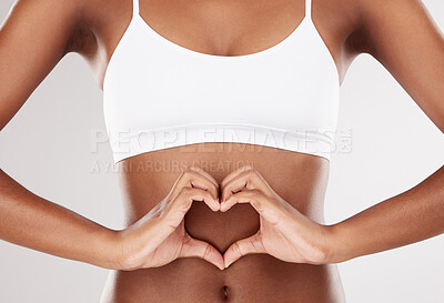 Black woman, slim body and underwear in fitness, healthy diet or weight  loss against a gray studio background. Young African American female model  in sexy lingerie, wellness lifestyle or beauty Photos