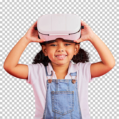 Portrait, virtual reality or headset for children metaverse, 3d