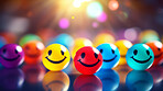 Feedback emotion emoji, rating scale of customer experience, feedback and satisfaction