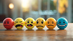 Feedback emotion emoji, rating scale of customer experience, feedback and satisfaction