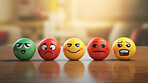 Feedback emotion emoji, rating scale of customer experience, feedback and satisfaction