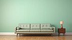 Couch with copy space mockup in living room interior. Modern design ideas for inspiration.