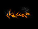 Fire, burning and smoke with orange flame on black background, inferno and power with mockup space. Heat, ignite and sparks in a studio, energy and natural element, flammable and texture with glow