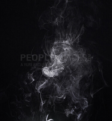 Dynamic Abstract Fog White Smoke Emanating From A Black Background