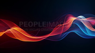 Buy stock photo Multicolour geometric wave concept. Modern abstract wallpaper background design.