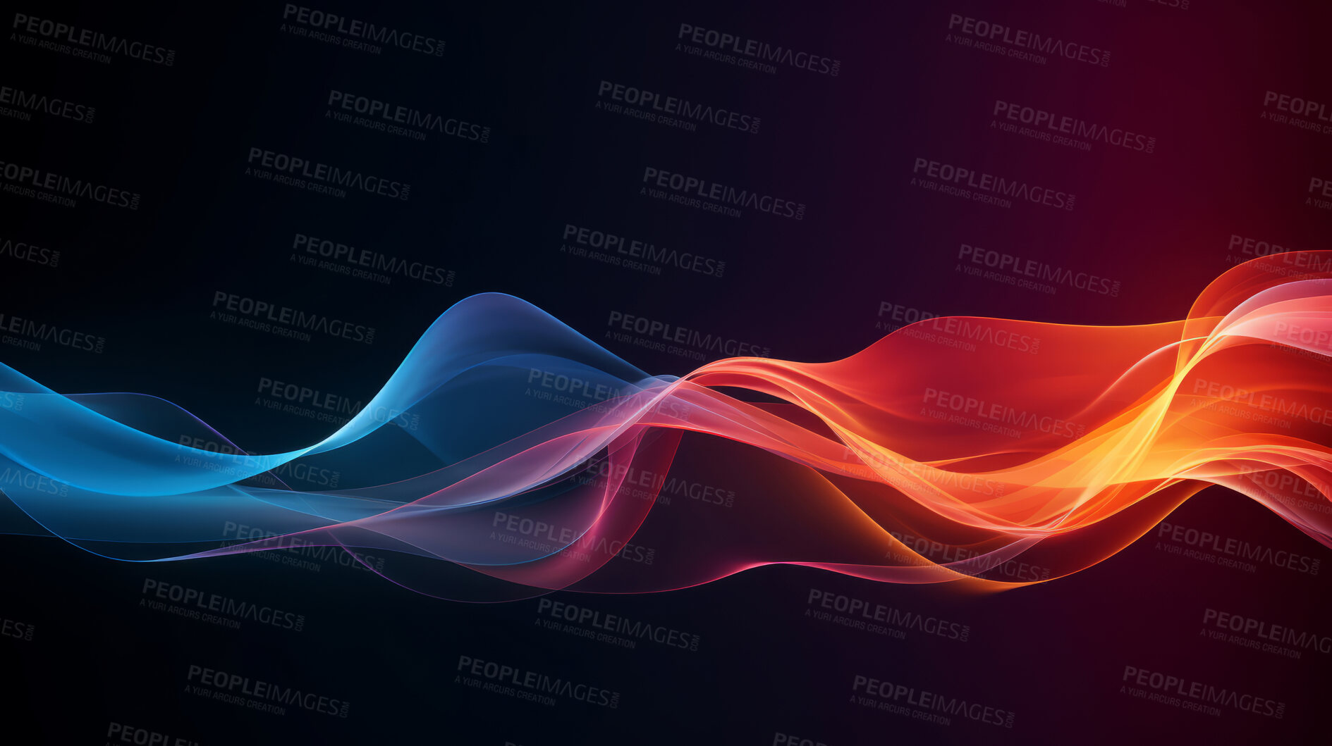 Buy stock photo Multicolour geometric wave concept. Modern abstract wallpaper background design.