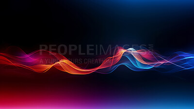 Buy stock photo Multicolour geometric wave concept. Modern abstract wallpaper background design.