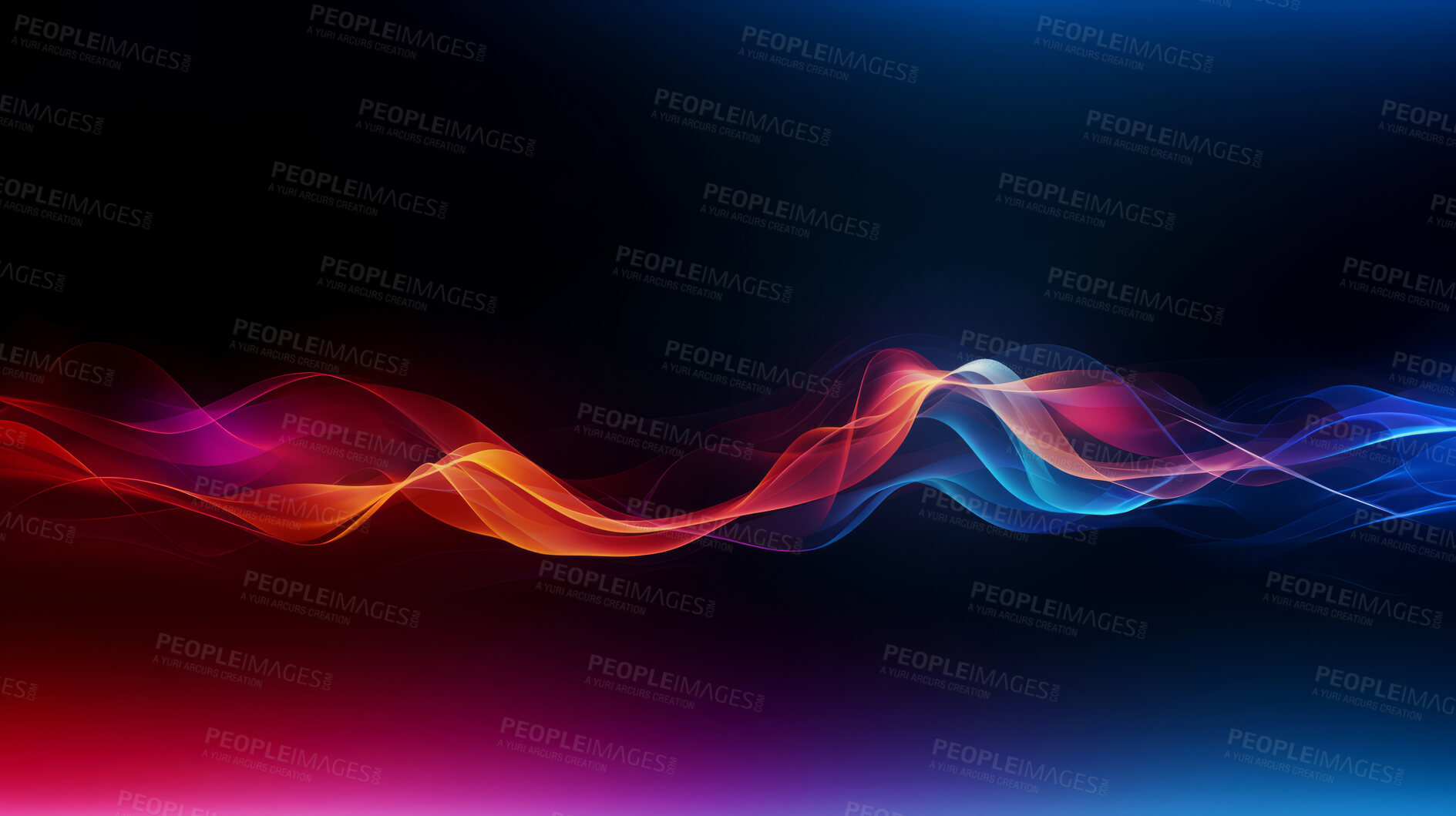 Buy stock photo Multicolour geometric wave concept. Modern abstract wallpaper background design.