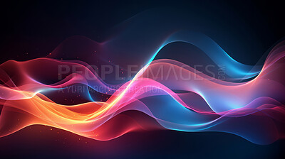 Buy stock photo Multicolour geometric wave concept. Modern abstract wallpaper background design.