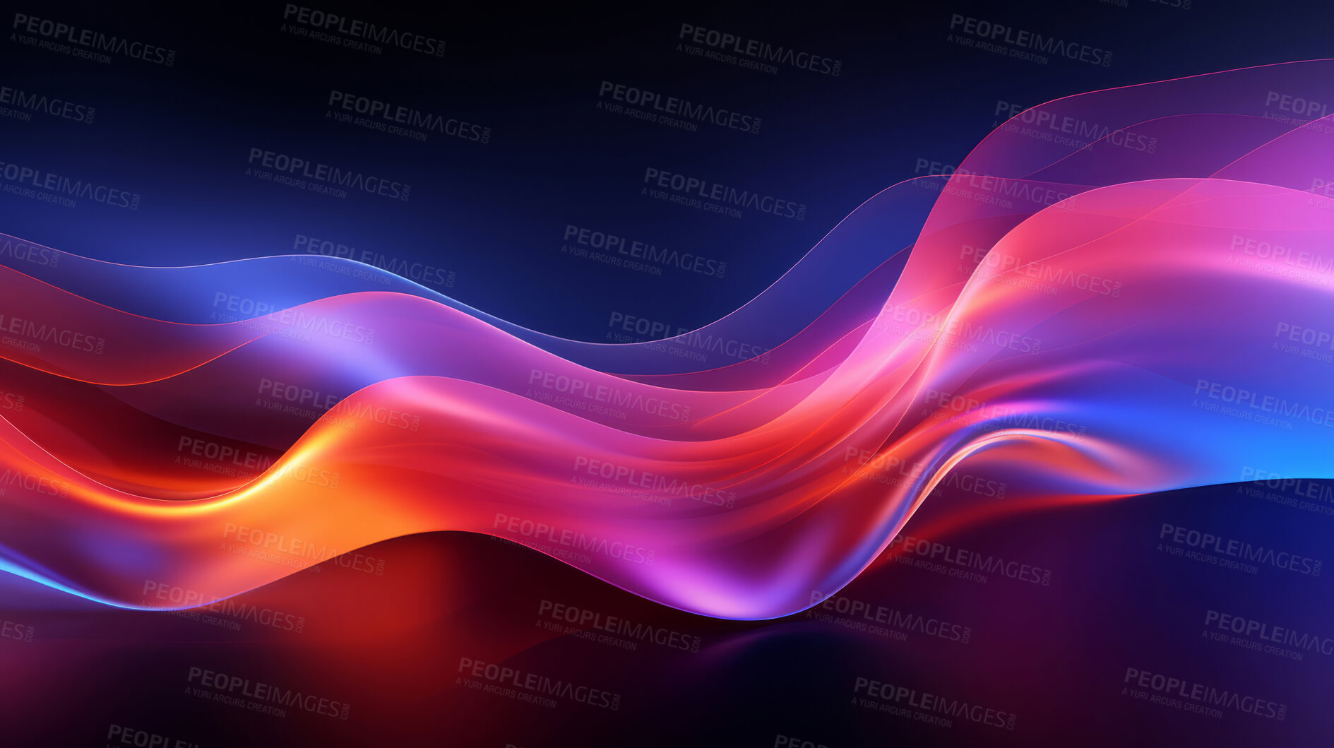 Buy stock photo Multicolour geometric wave concept. Modern abstract wallpaper background design.