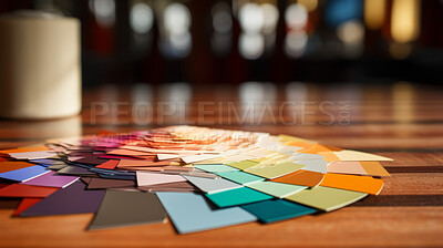 Bright color palette combination. Paint sample for wall or painting