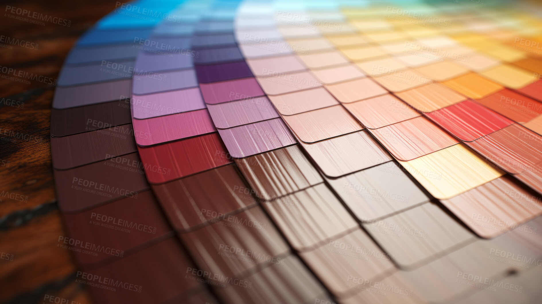 Buy stock photo Bright color palette combination. Paint sample for wall or painting
