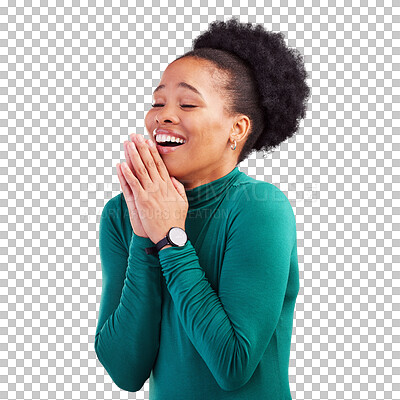 black woman praising jesus