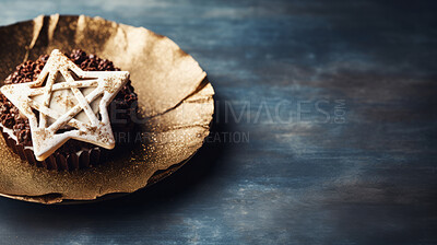 Buy stock photo Traditional jewish passover dessert on table with copy space .