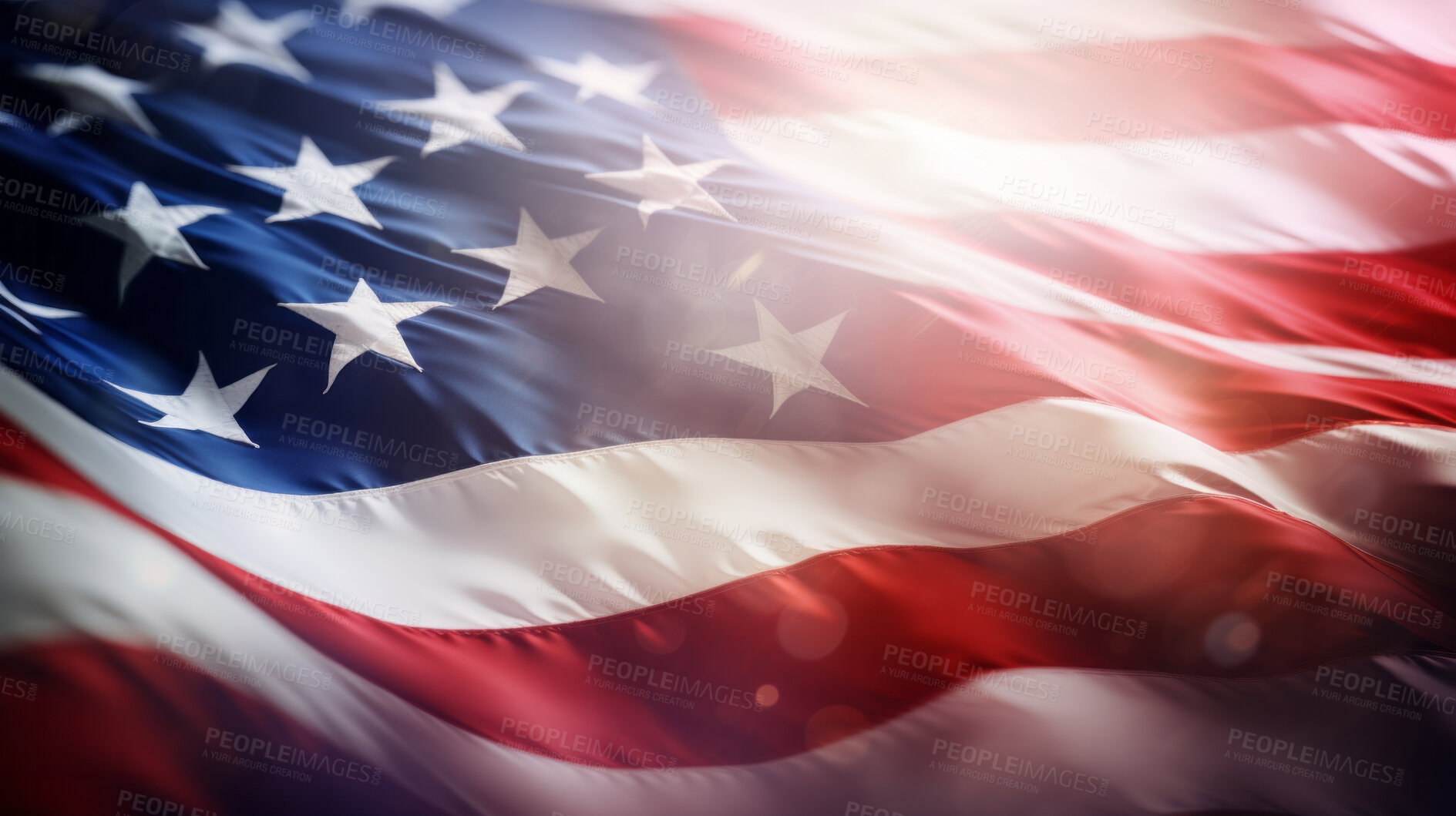 Buy stock photo American flag for Memorial Day, 4th of July, Labor Day, Patriot Day. Poster or background