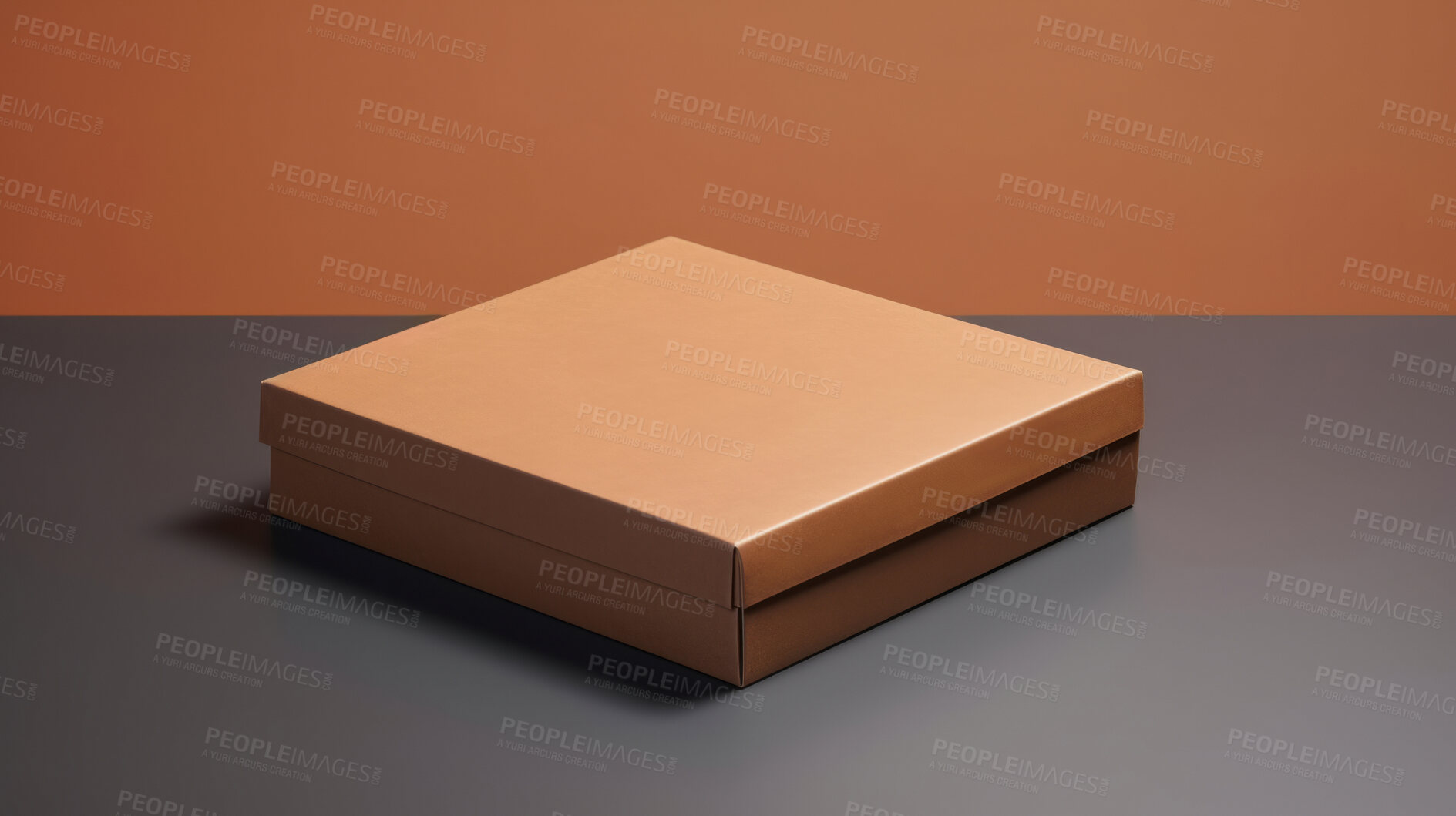 Buy stock photo Brown box Mock-Up and Blank for your text or design