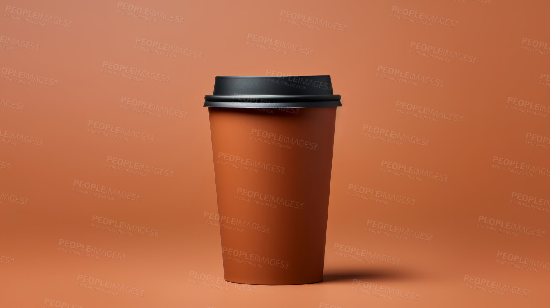 Buy stock photo Take-away coffee cup Mock-Up and Blank for your text or design