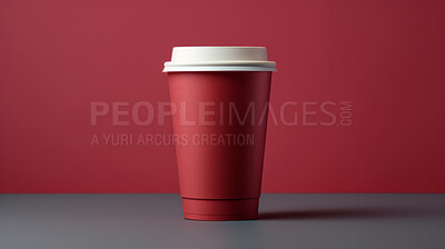 Take-away coffee cup Mock-Up and Blank for your text or design