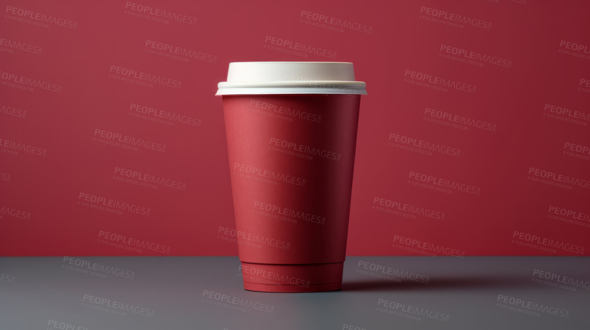 Buy stock photo Take-away coffee cup Mock-Up and Blank for your text or design