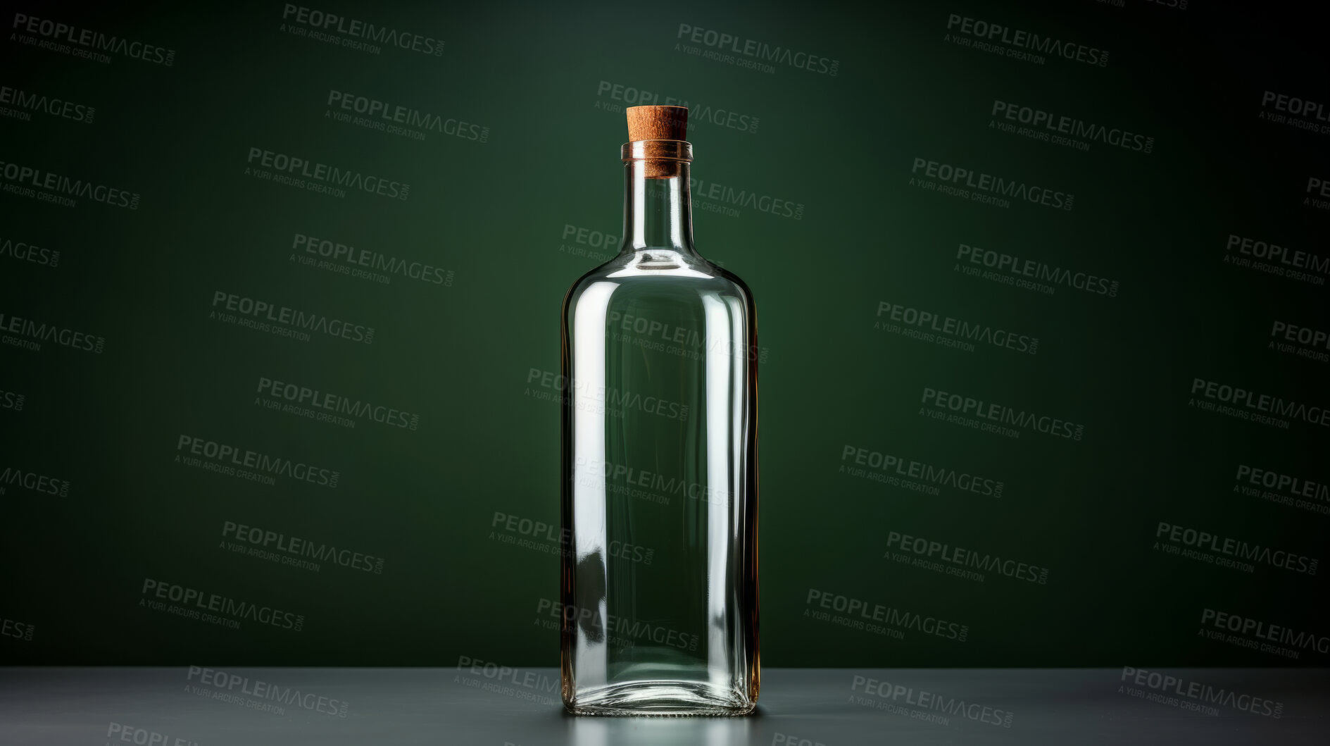 Buy stock photo Glass Bottle Mock-Up and Blank for your label, text or design