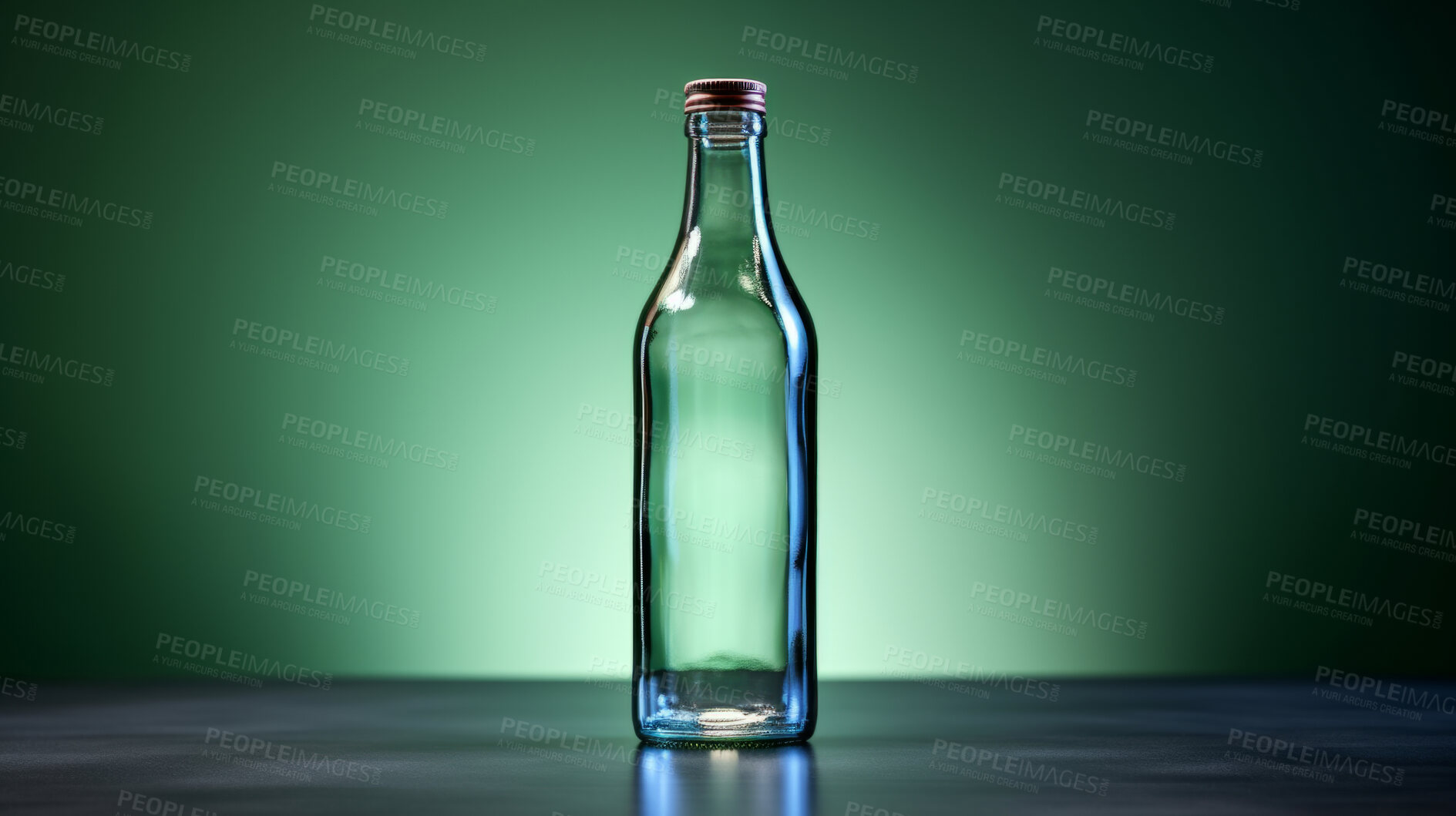 Buy stock photo Glass Bottle Mock-Up and Blank for your label, text or design