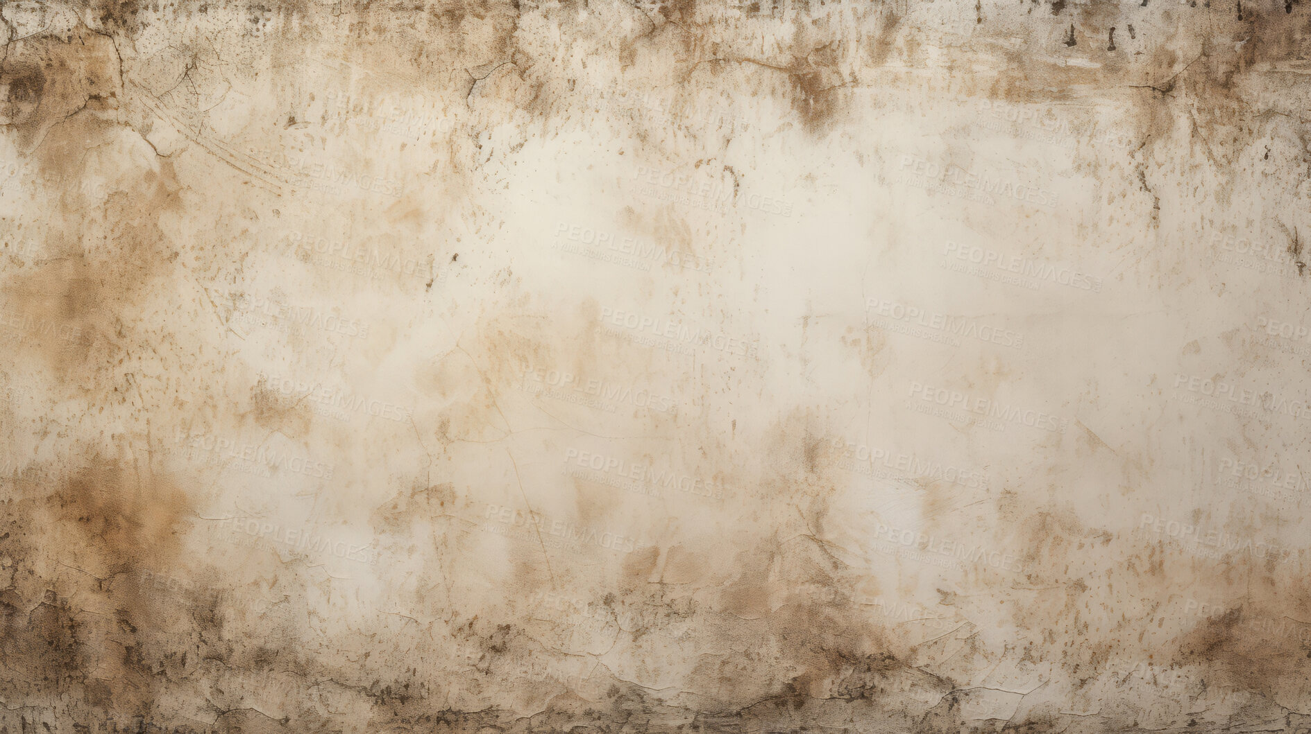 Buy stock photo Old paper texture copyspace background. Distressed vintage parchment concept