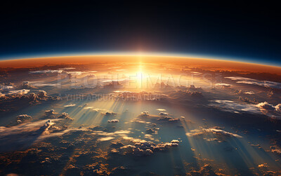 Aerial shot of sun rise over earth. Golden hour concept.Aerial shot of sun rise over earth. Golden hour concept.