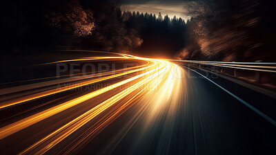 Buy stock photo Moving high-speed vehicle. Transport, travelling, logistics, and tourism concept