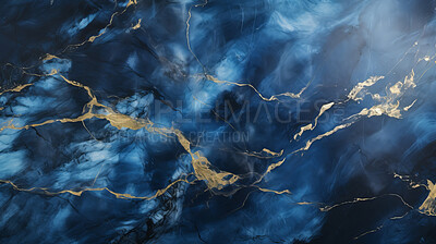 Buy stock photo Blue marble abstract design countertop. Texture paint stone background pattern