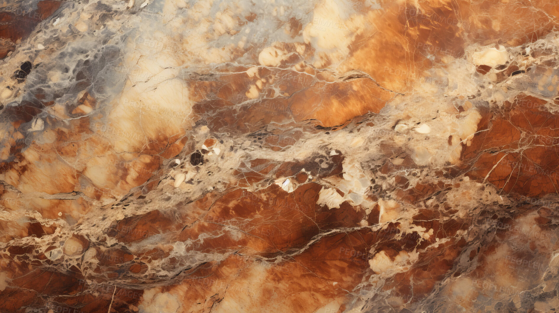 Buy stock photo Brown marble abstract design countertop. Texture paint stone background pattern