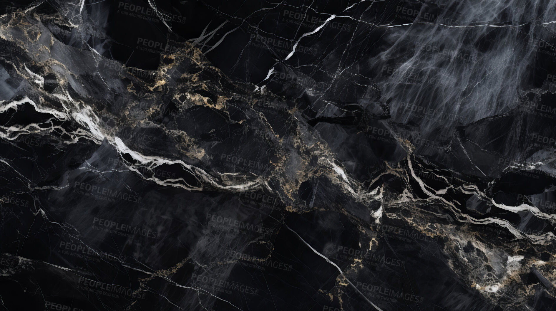 Buy stock photo Black marble abstract design countertop. Texture paint stone background pattern