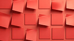 Red sticky notes. Design post it for work memo reminders, business planning and scheduling