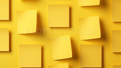 Yellow sticky notes. Design post it for work memo reminders, business planning and scheduling