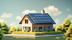 Solar panels, green energy for home investment. Solar panels, green energy for home